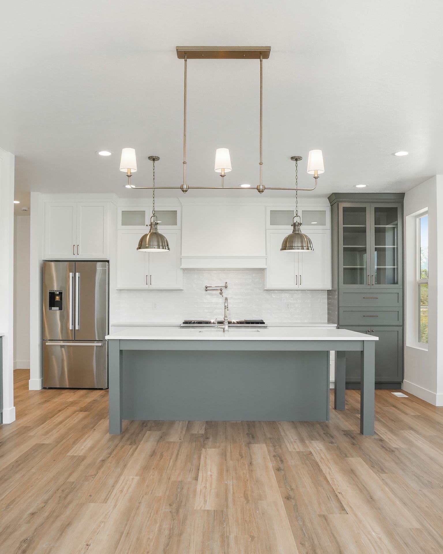 Painted Island Kitchen