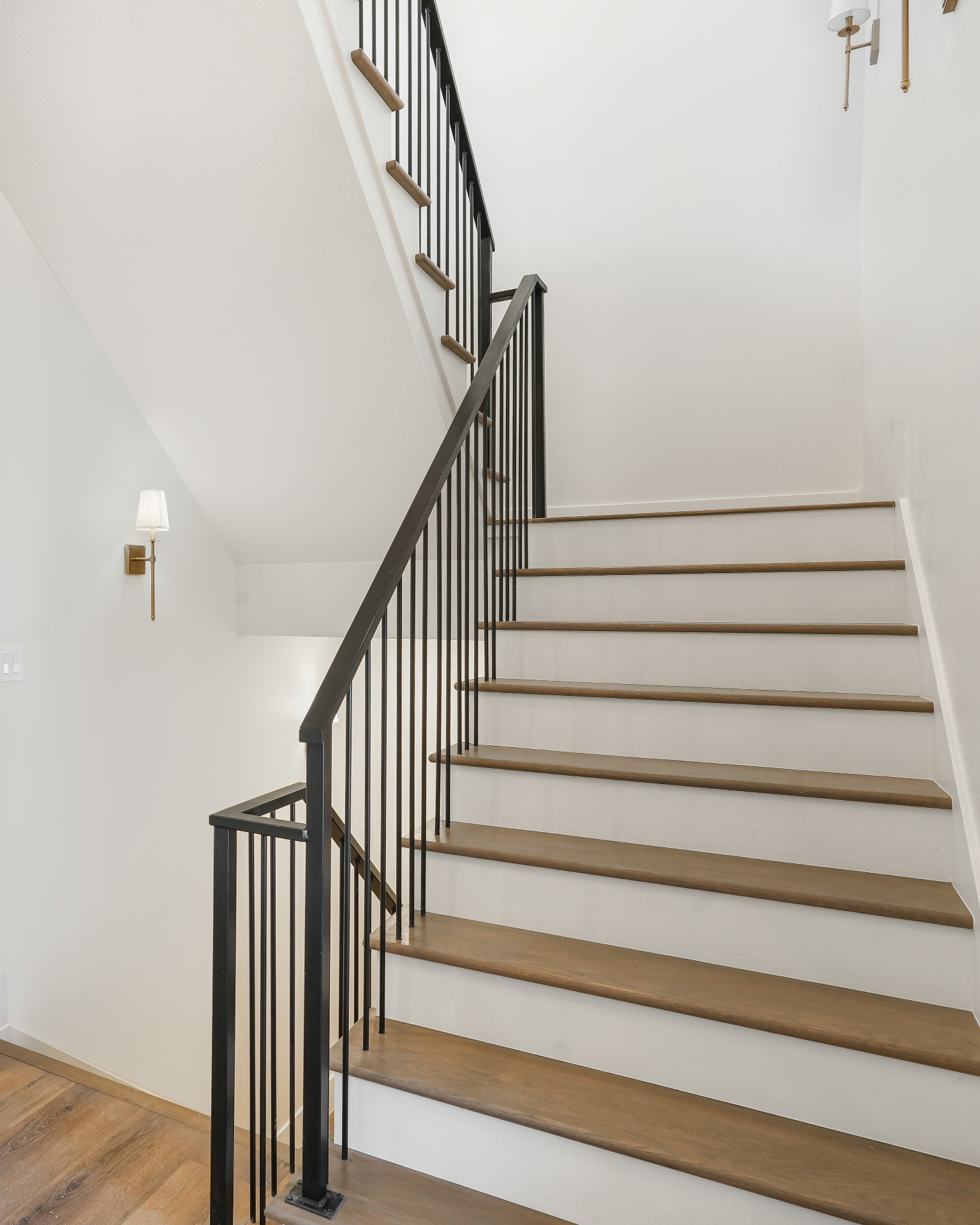 Iron & White Oak Stair